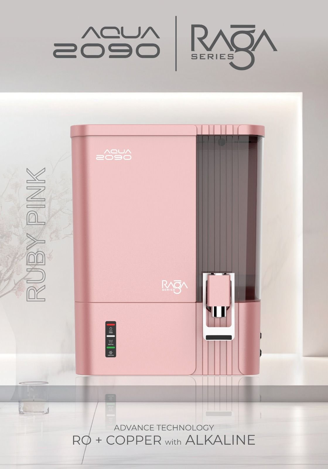 AQUA 2090 Raga Series Ruby Pink RO Purifier